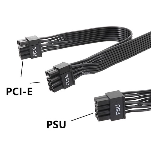 For Corsair PCI-E GPU Power Cable 8-PIN to 6+2PIN Graphics Card Module Cable - Picture 8 of 12
