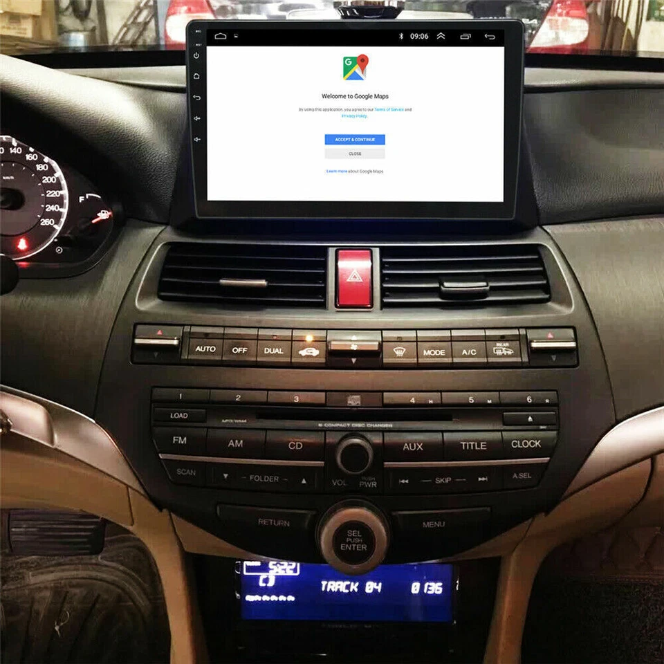 For Honda Accord 2008-2012 Android 12.0 4-Core Car Stereo Radio WiFi BT GPS Navi