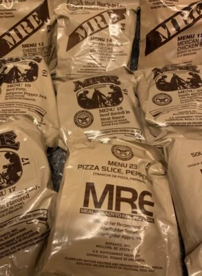 MRE Meal Ready to Eat Menüs Nummer 1 bis 24 zur Auswahl Epa,Ration 2027er