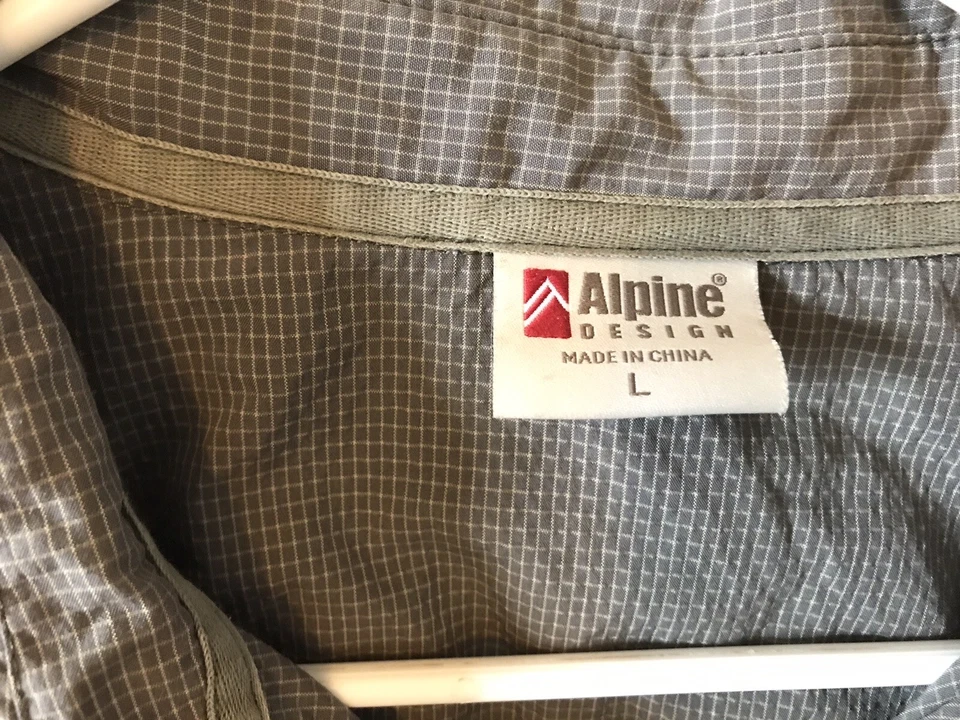 Alpine Design Short Sleeve Snap Button Shirt Mens Size L Beige Outdoor Hiking - Image 2 of 4