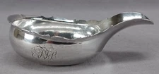 Nathaniel Appleton & Anne Smith London Georgian Sterling Silver Pap Boat C. 1767