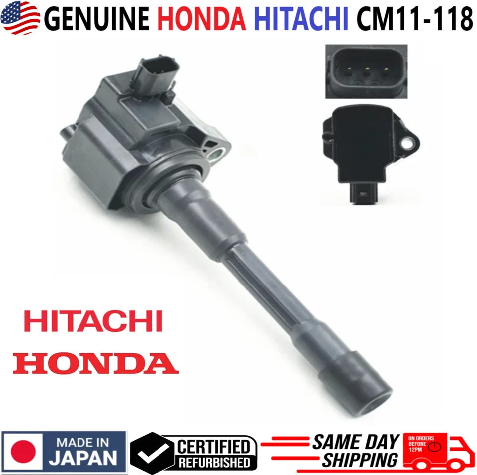Bobinas de encendido originales Hitachi x4 para Honda Civic Insight Acura ILX I4 2012-2015 Foto 3 de 4