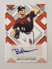 BRYCE NAVARRE 2023 Leaf Perfect Game Nat'l Showcase ORANGE AUTO #'d 4/30 Texas