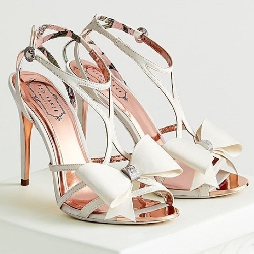 Ted Baker IVORY ARAYI bow sandals 
