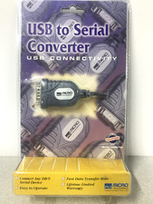 Micro Innovations USB to Serial Converter USB Male DB9 Serial Cable