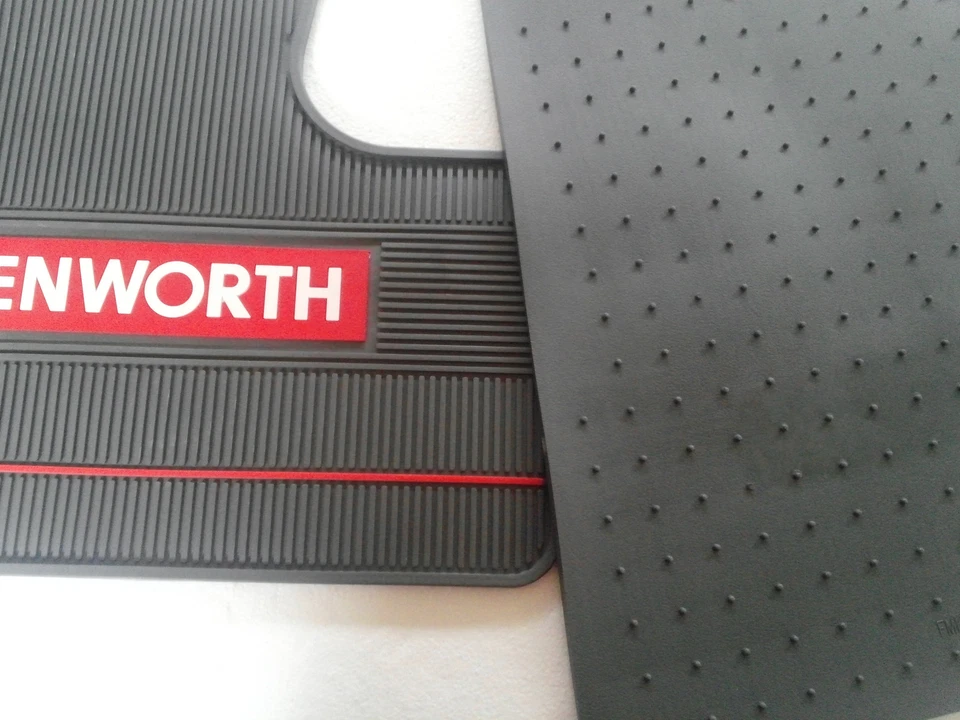 Alfombrillas de goma grises Kenworth OEM con logotipo para T600/60 T800 W900 2006-2016    Foto 2 de 2