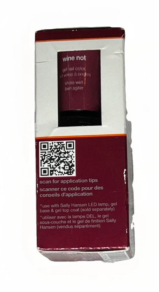 NUEVO EN CAJA NUEVO Sally Hansen SALON Gel Esmalte de Uñas Paso 2 Color 230 “Wine Not” USO con LED Foto 2 de 4