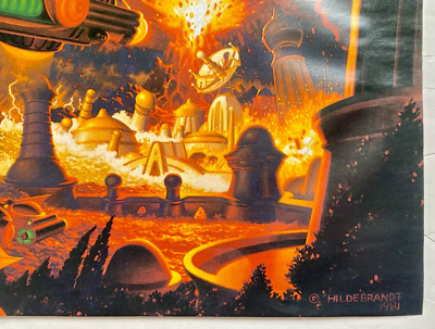 Vintage 1981 Art Print Atlantis Greg Tim Hildebrandt Fantasy Lost