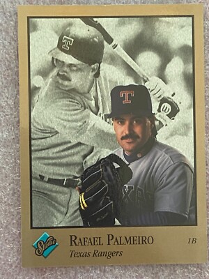 1992 Studio #244 Rafael Palmeiro Texas Rangers