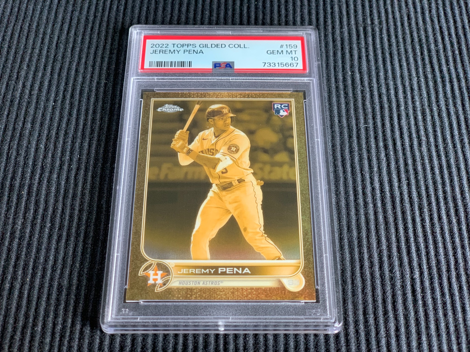 2022 TOPPS GILDED #159 JEREMY PENA *ROOKIE #9/199 PSA 10 GEM MINT* ASTROS