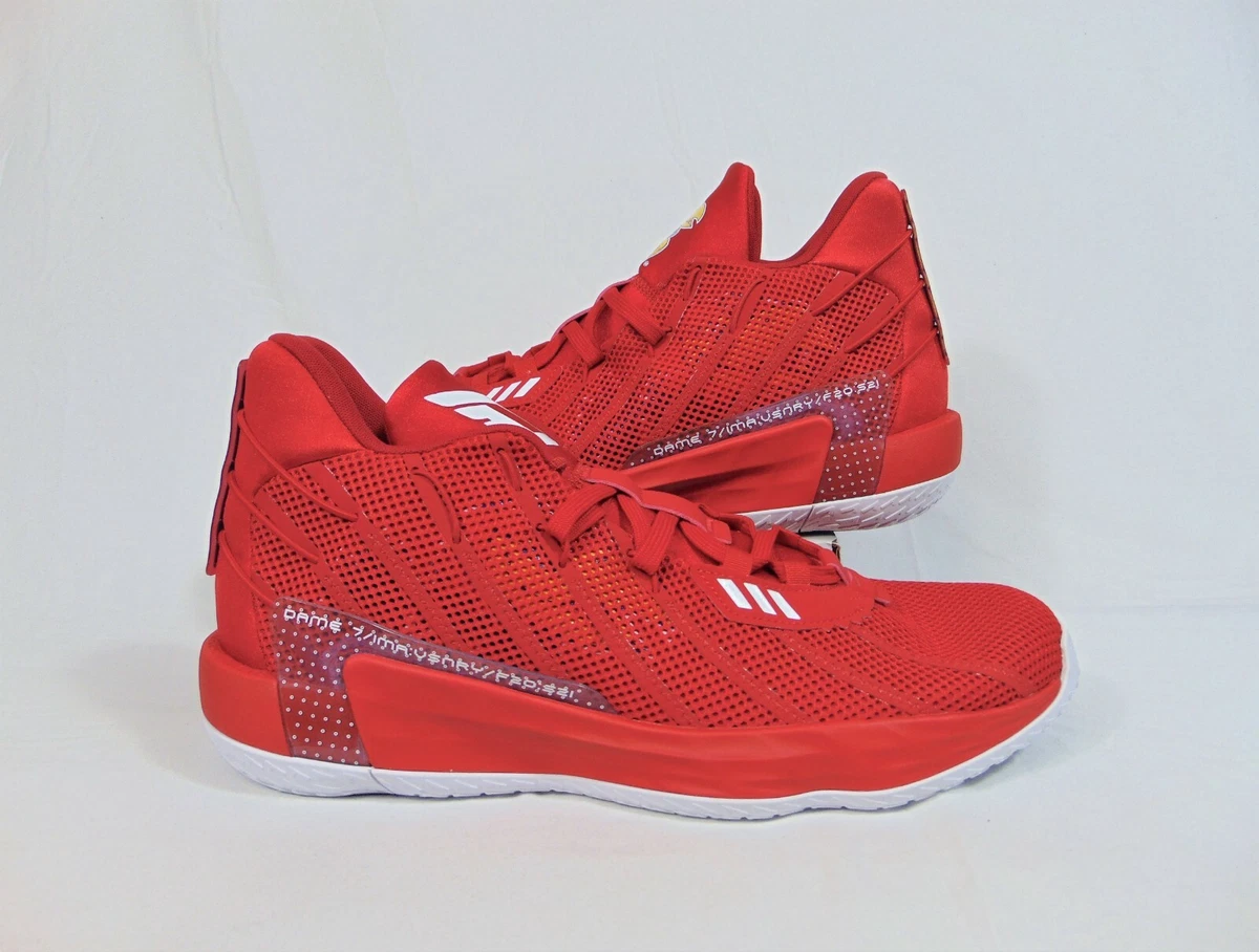 Adidas Dame 7 Team PE Kansas Jayhawks Red Basketball Shoes Sz 16 NEW S29218 RARE eBay
