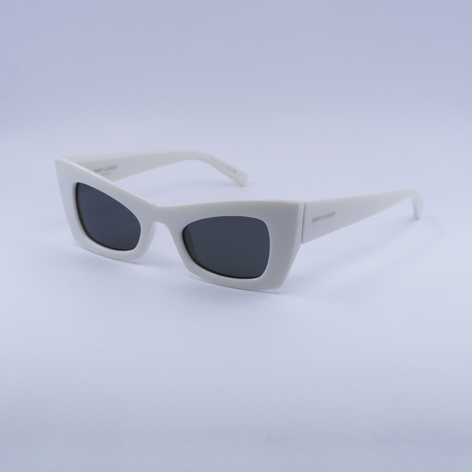 Occhiali da sole Saint Laurent SL702 003 avorio grigio 49 23 145 nuovi autentici