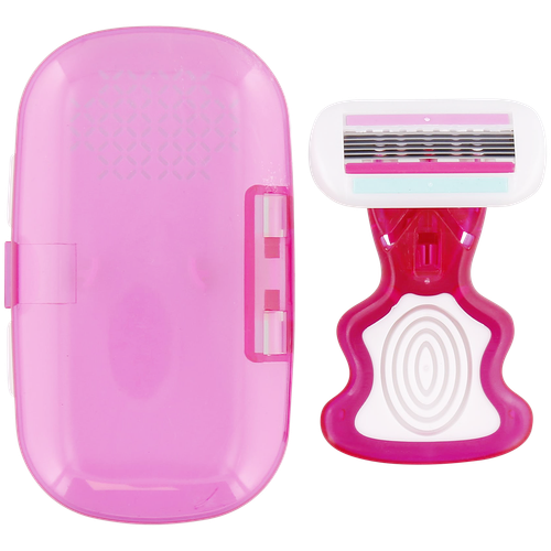Mini-rasoir Soft Touch Format Voyage - Couleur Rose, Manuel (sans Batterie), Lavable, Neuf