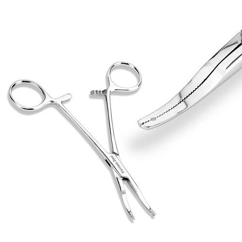 Micro Thin Tip Dermal Anchor Kelly Forceps (2mm hole) - product listing photo