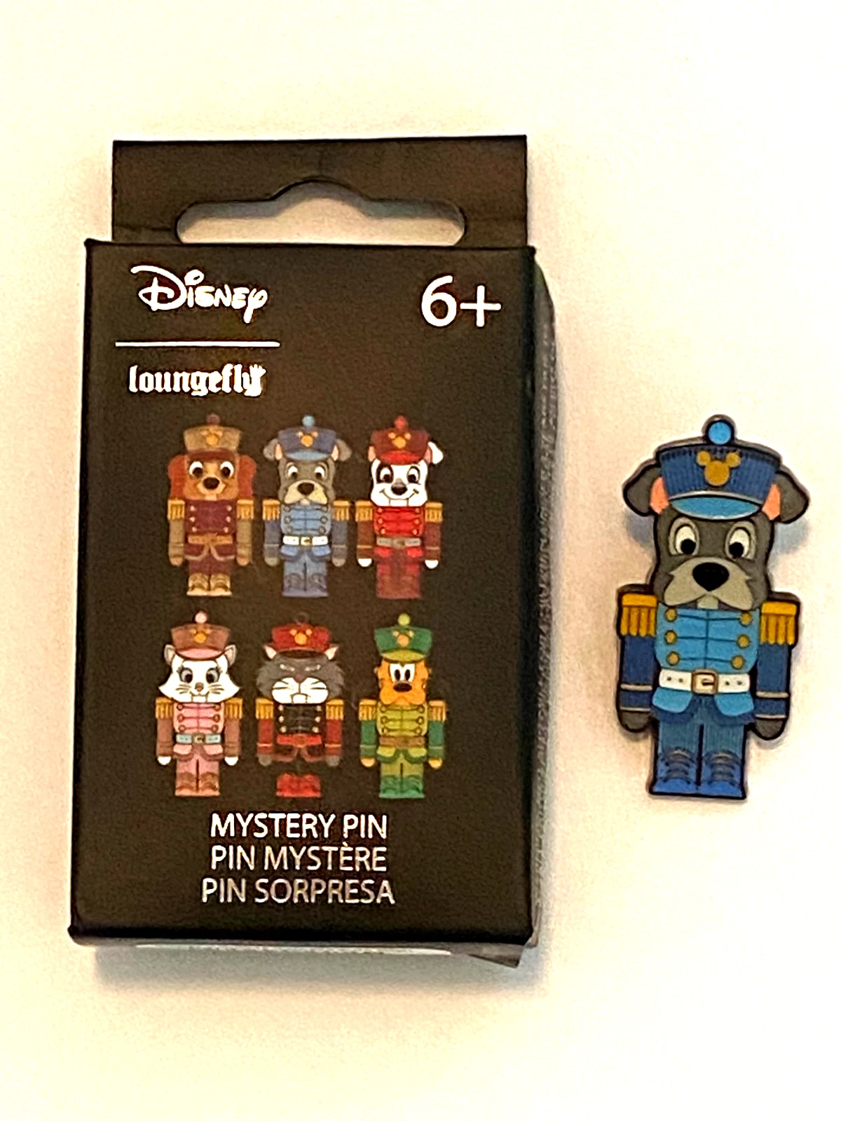 Disney Cats and Dogs Lounge Fly Nutcracker pin. Tramp. New. Comes w/box.