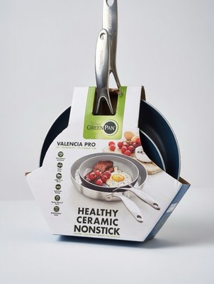 GreenPan Valencia Pro 8  & 10 Inch Frying Pan Set, PFAS-Free Nonstick Cookware