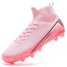 Men's Soccer Cleats Football Cleats for Unisex-Adult High-Top Spikes Shoes fo...