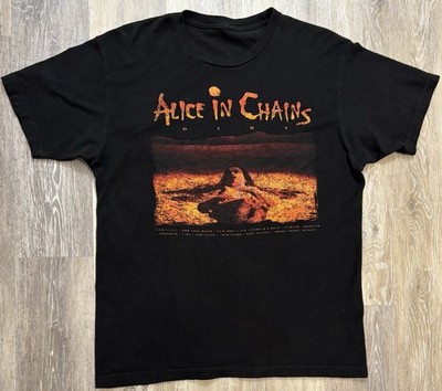 Alice in Chains Dirt T-Shirt Size Large 90s Grunge Album Art Track List
