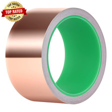 Copper Tape Copper Foil Tape 2Inch X 33 FT with Conductive Adhesive for Guitar