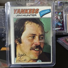 Jim Hunter 1977 Topps Burger King New York Yankees #4 New York Yankees