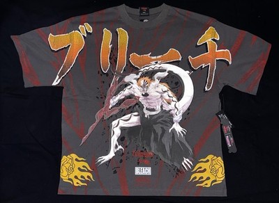 CIVIL REGIME x BLEACH ICHIGO HOLLOW S CHAOS 199X OVERSIZED TEE, VINTAGE ASH, S