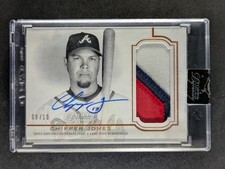 2020 Topps Dynasty CHIPPER JONES 9/10 Patch On Card Auto Atlanta Braves #DAP-CI2