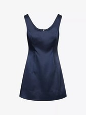 New, Reformation Franceska Dress in Blueberry Sz 8 #MD1790