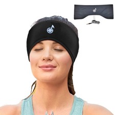 Wired Sleep Headphones Headband Stereo Ultra Thin Speakers Side Sleeper Black