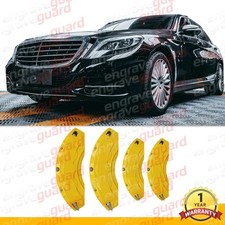 4pc Yellow Aluminum Car Brake Caliper Cover For Mercedes Benz S Class Accessorie 4pc Yellow Aluminum Car Brake Caliper Cover For Mercedes Benz S Class Accessorie
