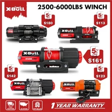 X-BULL 12V ATV Winch Kit 3000LB 4500LB 5000LB Synthetic Steel UTV Electric Winch
