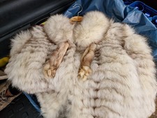 weiße Pelzjacke Fuchspelzjacke Norwegischer ...