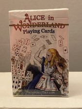 Alice in Wonderland Playing Cards Retro Look Full Poker Deck New In Box SEALED