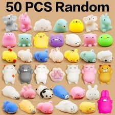 50 Pack Squishy Toys, Kawaii Squishies Party Favors for Kids 4-8 8-12 Treasure B