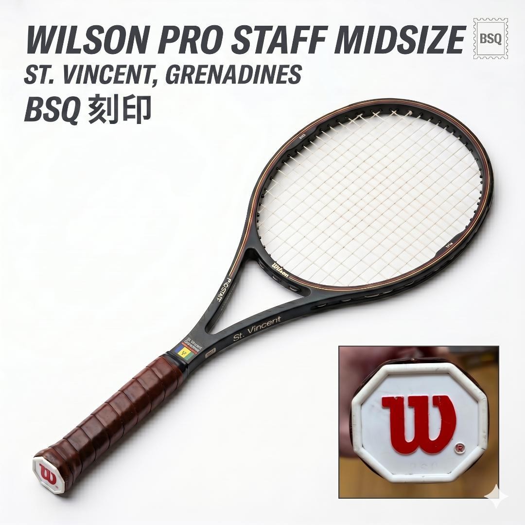 【超希少】Wilson PRO STAFF Midsize セントビンセント製 Wilson Pro Staff Midsize St. Vincent Made BSQ Stamp L4 | eBay