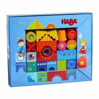 Haba Bausteine Kunterbunt 21-Tlg. BauklöTze Holzbausteine HolzklöTze Stapelspiel