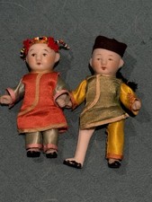 Antique Bisque Porcelain Japanese Dolls
