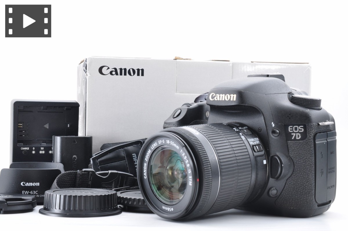 Canon EOS 7D/EF-S 18-55mm IS (良品） Canon EF-S 18-55mm f/3.5-5.6 IS STM Lens - Walmart.com