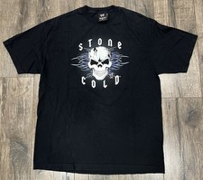 Vintage 2002 WWE Stone Cold Steve Austin Skull Unleash Hell XL Wrestling Shirt