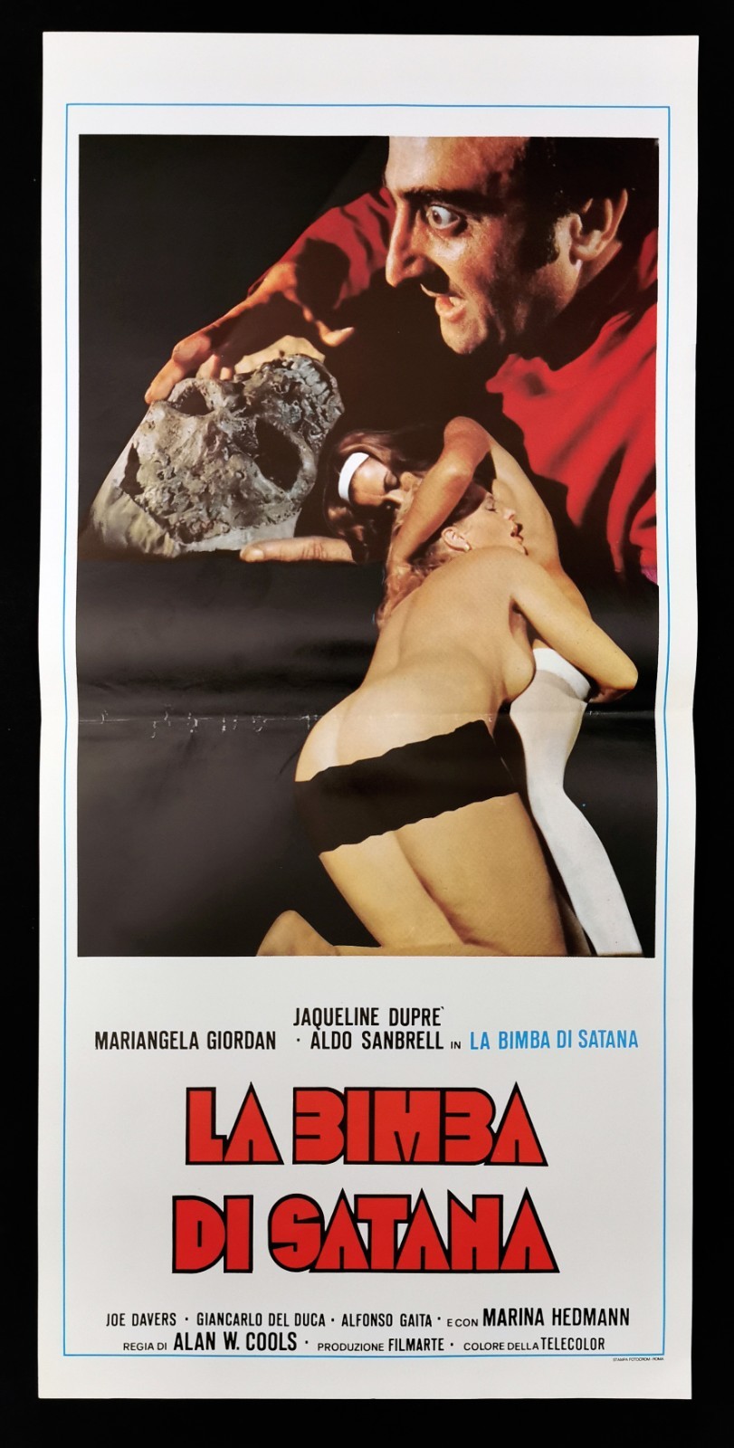 Locandina originale film La bimba di Satana (1982) - Regia di Mario Bianchi