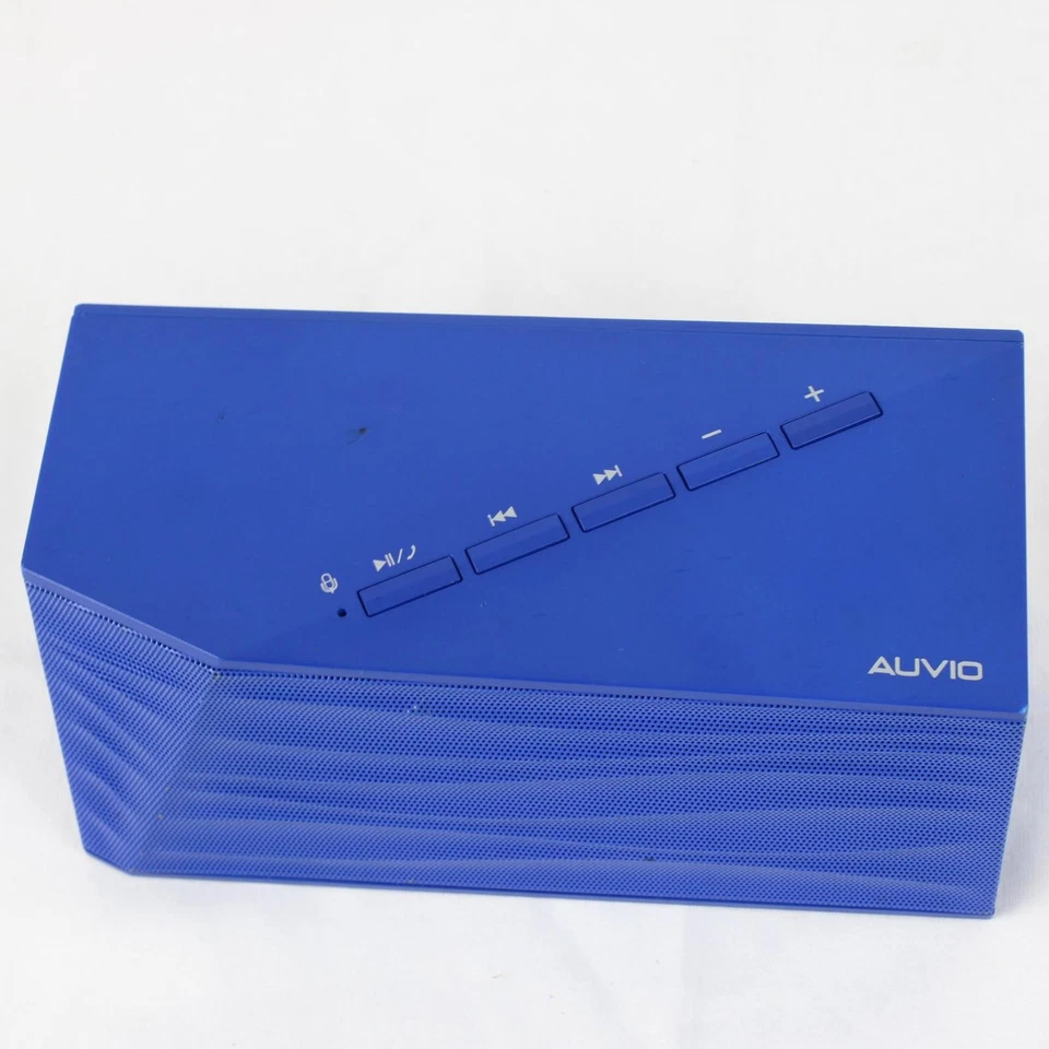 Altavoz doméstico Auvio Bluetooth con entrada auxiliar portátil inalámbrico azul Foto 2 de 4