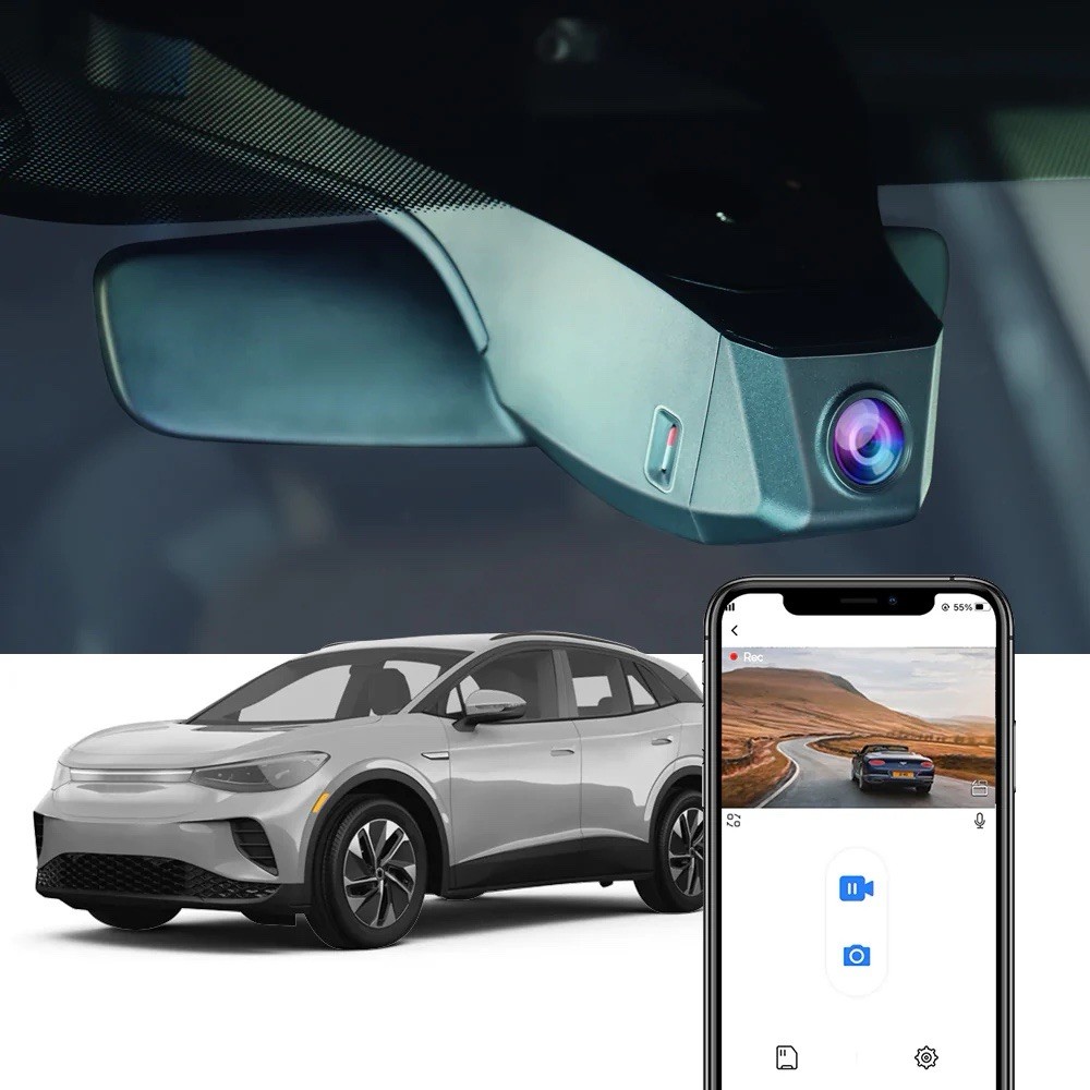 FitCamX 4K Dash Cam for Volkswagen ID.4 2021 2022 2023 2024 & Audi Q4 etron 2022