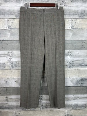 Rafaella Two Way Stretch Novelty Windowpane Dress Pants 10P