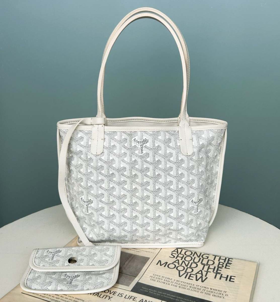 Goyard Monogram Tote Mini Shoulder Bag White Women Fashion | eBay