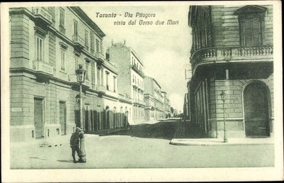 Postcard Taranto Taranto Puglia, Via Pitagora vista dal Corso due Mari - 3542338