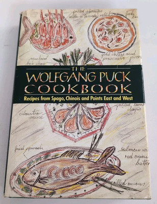 The Wolfgang Puck Cookbook By Wolfgang Puck Spago Chinois HC DJ Vtg 1986 1st Ed
