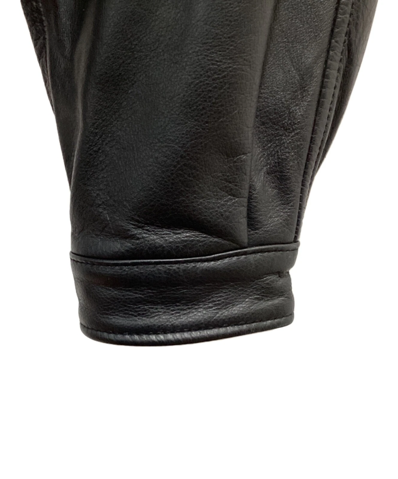 Croft & Barrow Leather Drizzler Jacket Men's Size M Black - product detail image 6