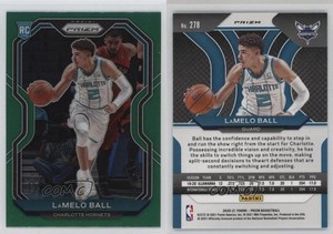 2020-21 Panini Prizm Green Prizm Lamelo Ball #278 Rookie RC