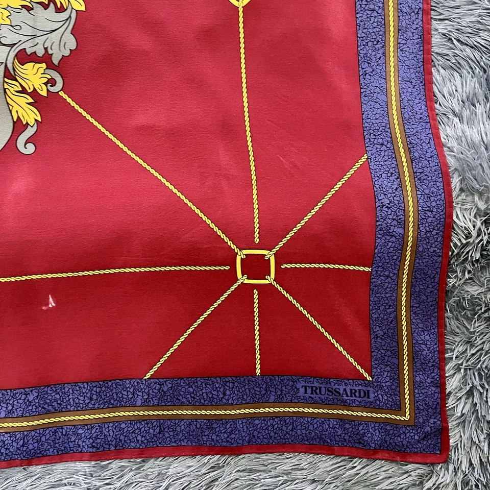 Vintage Scarf trussardi Silk Scarf Size 34 Inches - Image 3 of 4