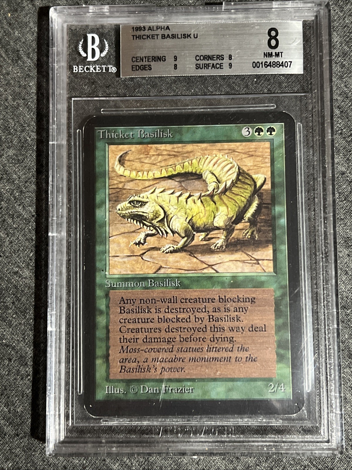 Magic The Gathering MTG Thicket Basilisk 218 #A Limited Edition Alpha