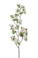 Artplants KüNstlicher Zweig WeißDorn Wilzen Mit BlüTen, Hellrosa, 95Cm